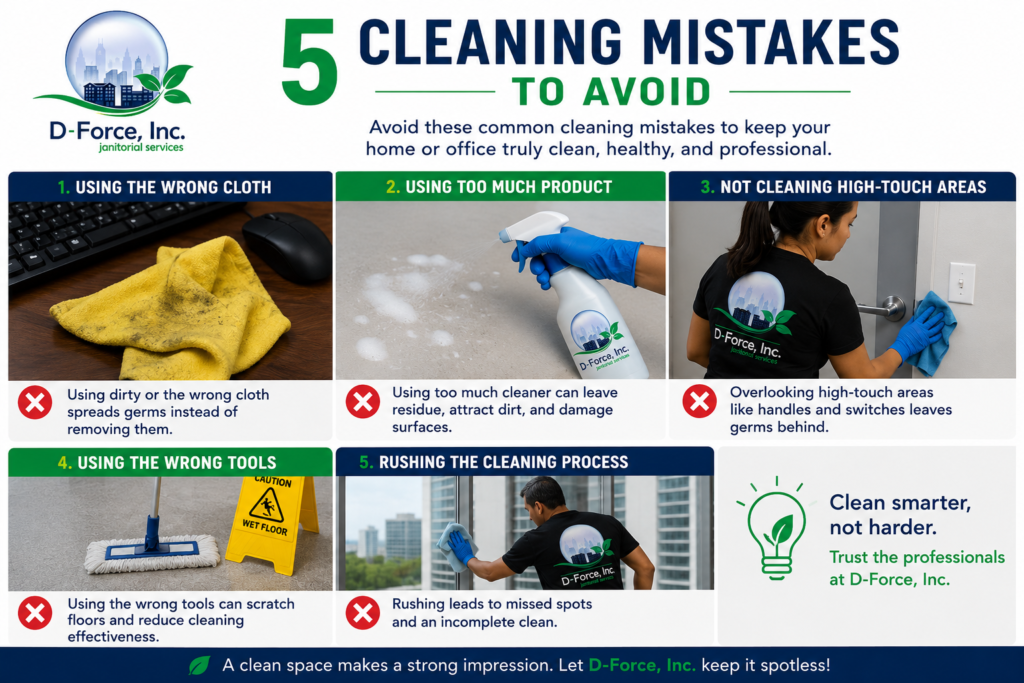 D-Force Janitorial commercial office cleaning service in Miami