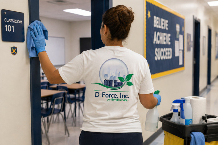 Professional school cleaning services in Miami by D-Force Janitorial